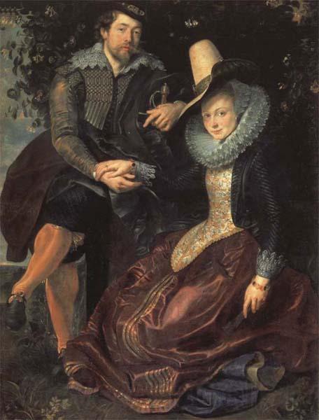 Peter Paul Rubens Self-Portrait with his Wife,Isabella Brant Spain oil painting art